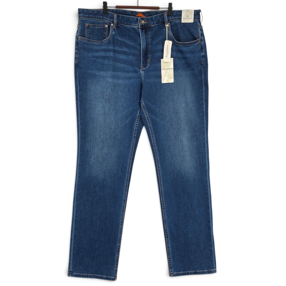 Tommy Bahama Boracay Jeans Men's 42x34 Medium Indigo Wash Straight Stretch NWT